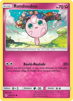 Carte Pokémon Rondoudou 134