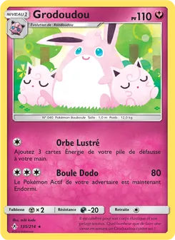 Carte Pokémon Grodoudou 135