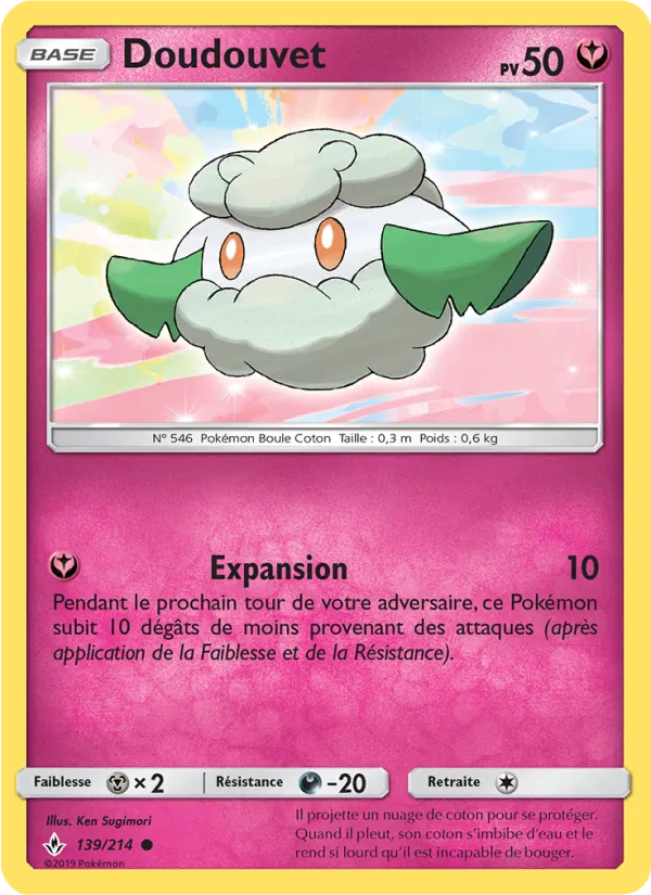 Carte Pokémon Doudouvet 139/214 de l'extension Alliance Infaillible