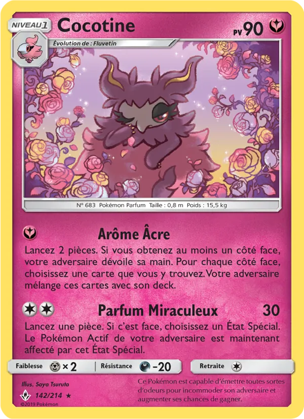 Carte Pokémon Cocotine 142/214 de l'extension Alliance Infaillible