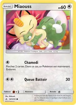 Carte Pokémon Miaouss 147