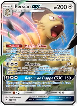 Carte Pokémon Persian GX 149