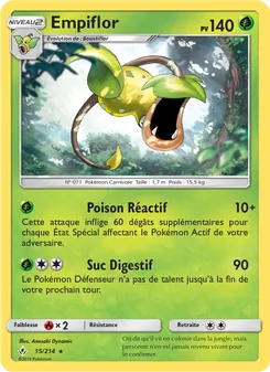 Carte Pokémon Empiflor 15