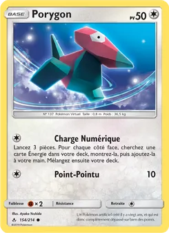 Carte Pokémon Porygon 154