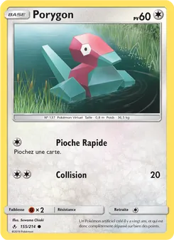 Carte Pokémon Porygon 155