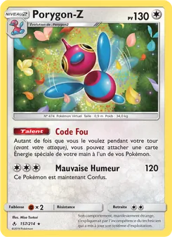 Carte Pokémon Porygon-Z 157