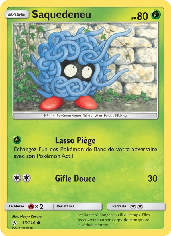 Carte Pokémon Saquedeneu 16/214 de l'extension Alliance Infaillible