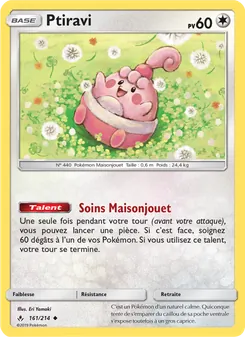 Carte Pokémon Ptiravi 161