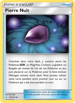 Carte Pokémon Pierre Nuit 167