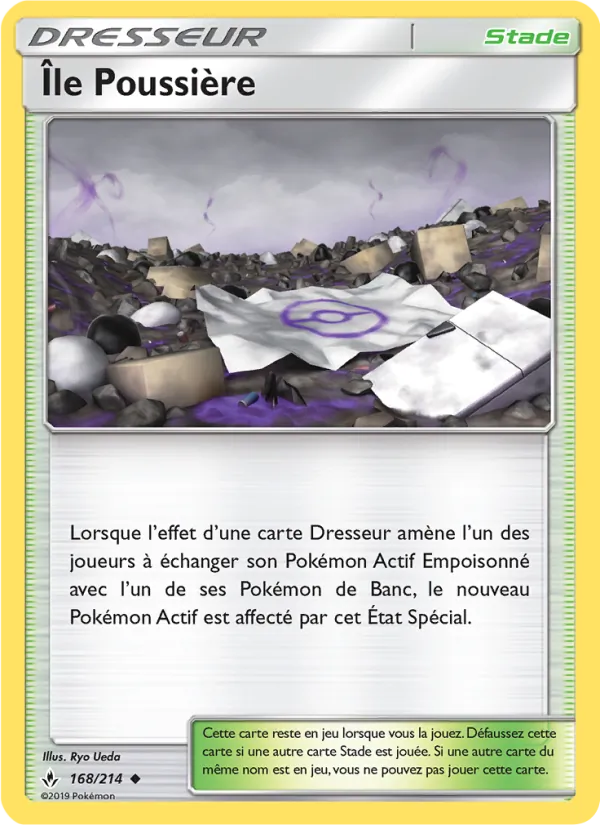 Carte Pokémon Île Poussière 168/214 de l'extension Alliance Infaillible