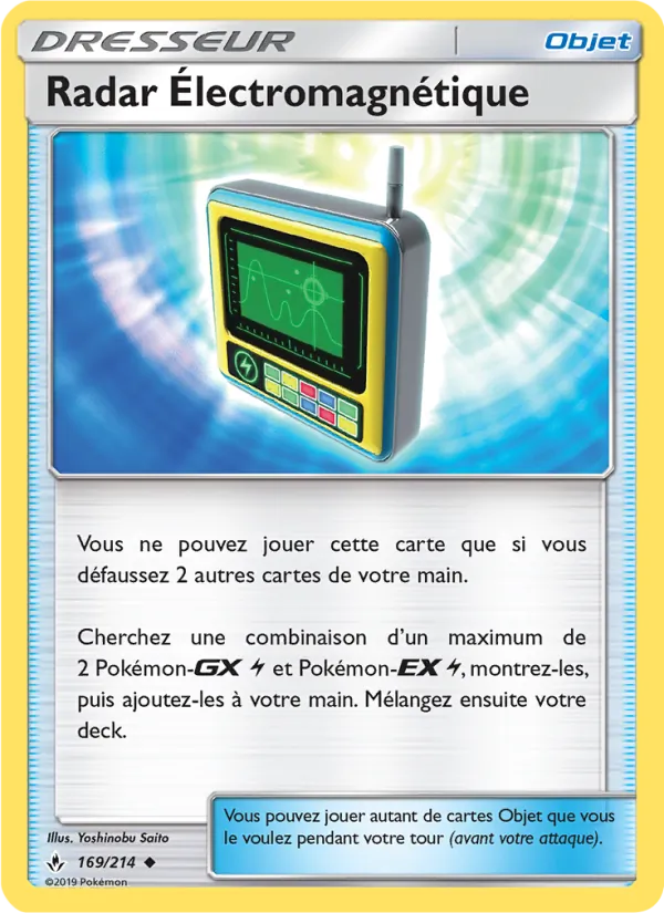 Carte Pokémon Radar Électromagnétique 169/214 de l'extension Alliance Infaillible