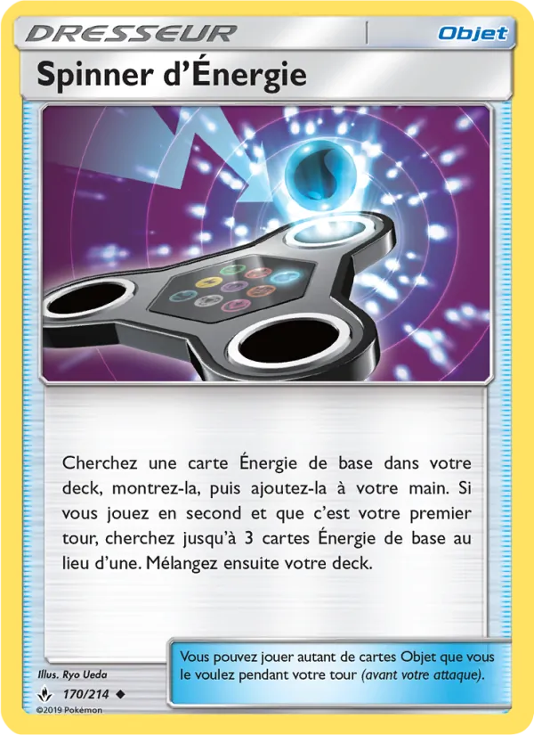 Carte Pokémon Spinner d’Énergie 170/214 de l'extension Alliance Infaillible