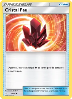 Carte Pokémon Cristal Feu 173