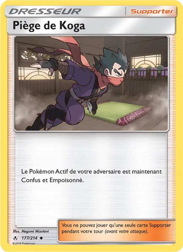 Carte Pokémon Piège de Koga 177/214 de l'extension Alliance Infaillible