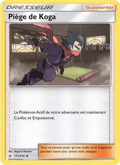Carte Pokémon Piège de Koga 177 — Alliance Infaillible
