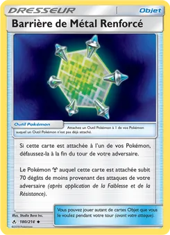 Carte Pokémon Barrière de Métal Renforcé 180