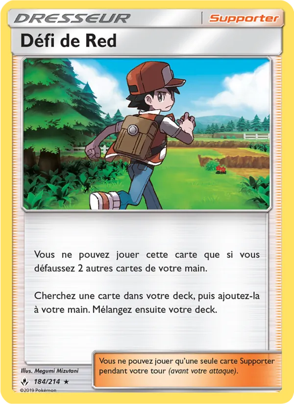 Carte Pokémon Défi de Red 184/214 de l'extension Alliance Infaillible