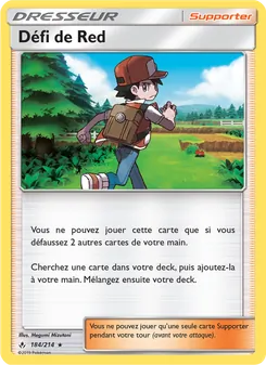 Carte Pokémon Défi de Red 184