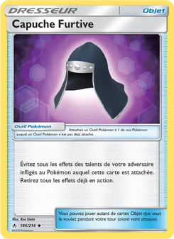 Carte Pokémon Capuche Furtive 186