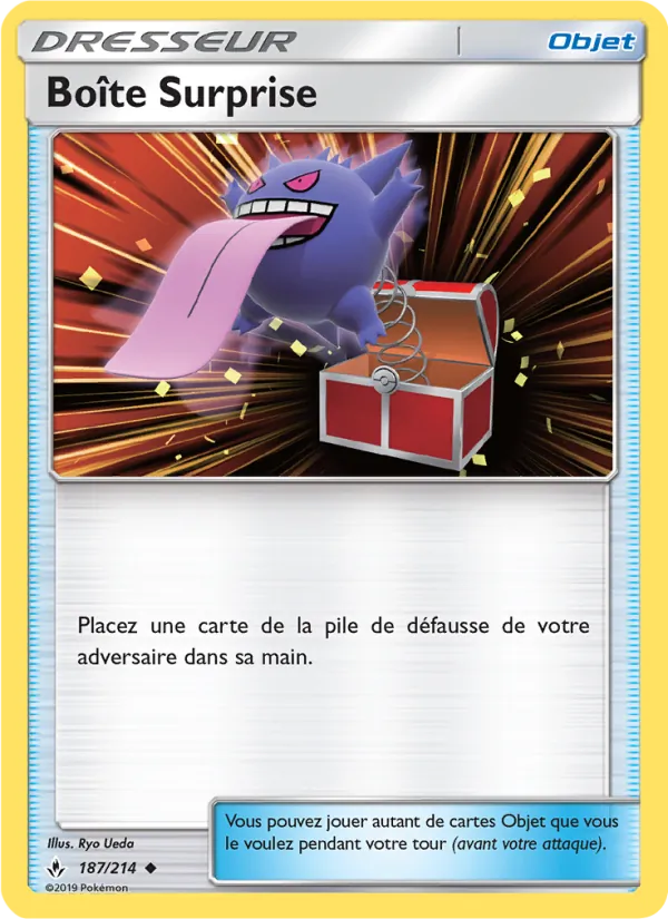 Carte Pokémon Boîte Surprise 187/214 de l'extension Alliance Infaillible