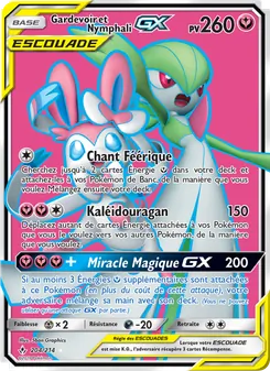 Carte Pokémon Gardevoir et Nymphali GX 204