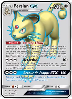 Carte Pokémon Persian GX 207