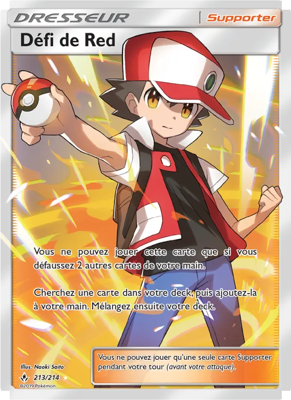 Carte Pokémon Défi de Red 213/214 de l'extension Alliance Infaillible