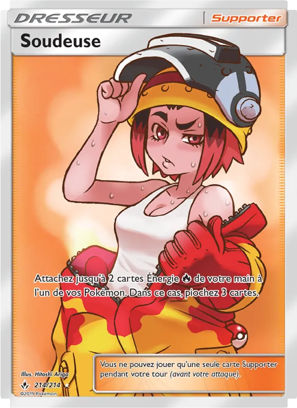 Carte Pokémon Soudeuse 214/214 de l'extension Alliance Infaillible
