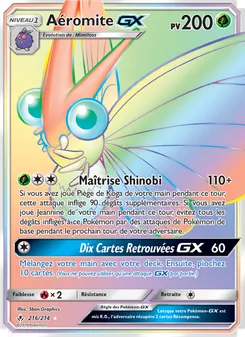 Carte Pokémon Aéromite GX 216