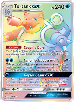 Carte Pokémon Tortank GX 218