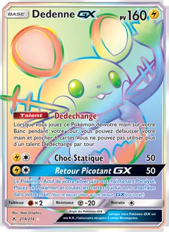 Carte Pokémon Dedenne GX 219 — Alliance Infaillible