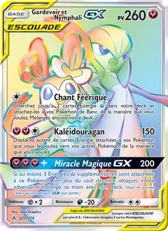 Carte Pokémon Gardevoir et Nymphali GX 225