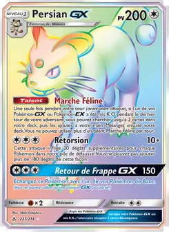 Carte Pokémon Persian GX 227