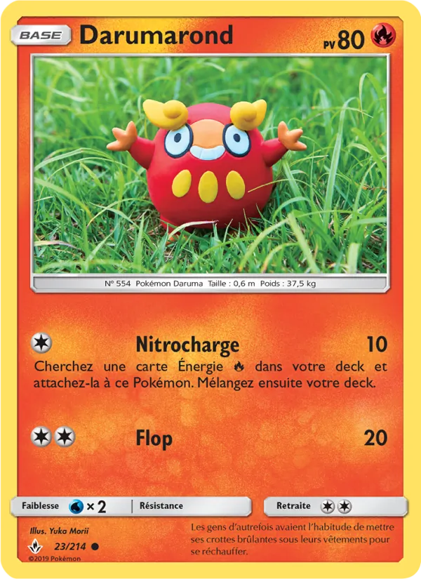 Carte Pokémon Darumarond 23/214 de l'extension Alliance Infaillible