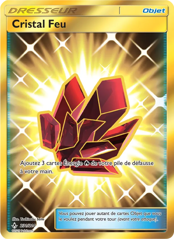 Carte Pokémon Cristal Feu 231/214 de l'extension Alliance Infaillible