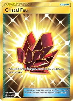 Carte Pokémon Cristal Feu 231