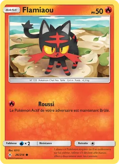 Carte Pokémon Flamiaou 26