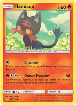 Carte Pokémon Flamiaou 27
