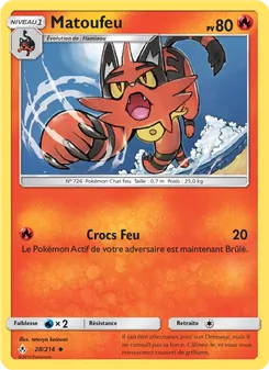 Carte Pokémon Matoufeu 28 — Alliance Infaillible
