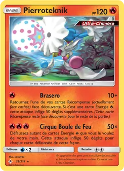 Carte Pokémon Pierroteknik 32