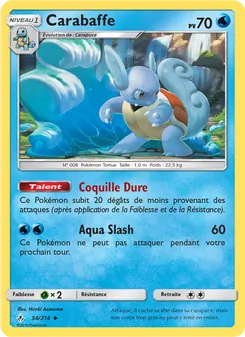 Carte Pokémon Carabaffe 34 — Alliance Infaillible