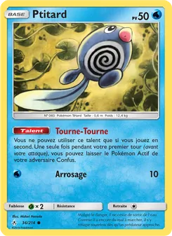 Carte Pokémon Ptitard 36