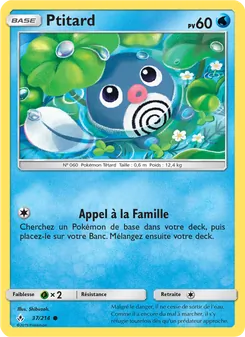 Carte Pokémon Ptitard 37 — Alliance Infaillible