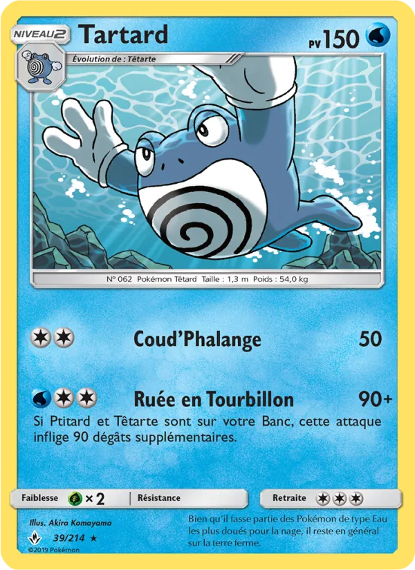 Carte Pokémon Tartard 39/214 de l'extension Alliance Infaillible