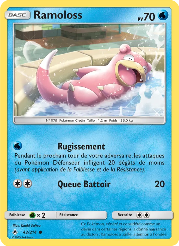 Carte Pokémon Ramoloss 42/214 de l'extension Alliance Infaillible