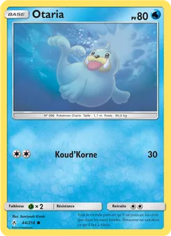 Carte Pokémon Otaria 44