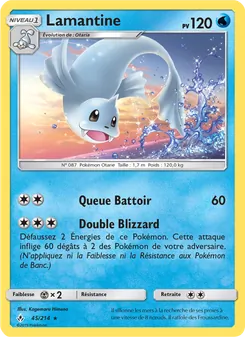Carte Pokémon Lamantine 45