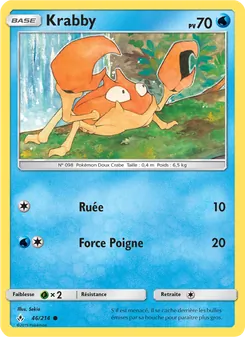 Carte Pokémon Krabby 46