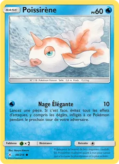 Carte Pokémon Poissirène 48