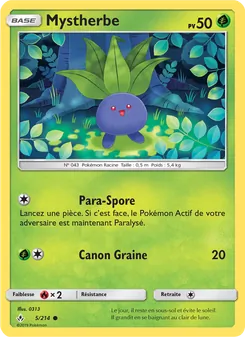Carte Pokémon Mystherbe 5